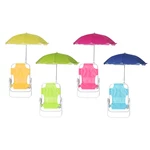 Outdoor Child Beach Chair Folding Chair with Umbrella and behind pocket
