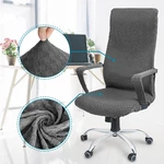 CAVEEN Elastic Office Chair Cover Universal Fabric Computer Rotating Chair Zipper Protector Stretch Armchair Seat Slipco