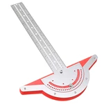Woodworkers Edge Rule Efficient Protractor Edge Ruler Stainless Steel Measuring Ruler Scale Plastic Caliper Carpentry To