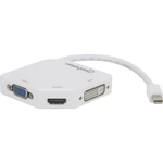 Manhattan 207362 Mini-DisplayPort adaptér [1x mini DisplayPort zástrčka - 1x VGA zásuvka, HDMI zásuvka, DVI zásuvka 24+5