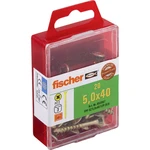 Fischer  653967 skrutka so zápustnou hlavou 5 mm 40 mm krížová dražka Pozidriv     glavanizované zinkom 20 ks