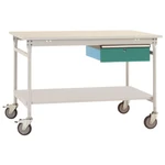 Manuflex TP5341.0001 Kompletný odkladací stolík BASIS mobile s melamínovou doskou + jednoduchá zásuvka, š xhxv: 1250 x 8