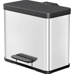 Hailo öko duo plus L 0630-200 odpadkový kôš 26 l nerezová ocel (š x v x h) 470 x 430 x 340 mm strieborná, čierna s pedál