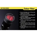 NiteCore NITNFR23 farebný filter  MT1A, MT2A, MT1C a baterky s Ø 23 mm červená