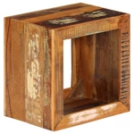 Stool 40x30x40 cm solid recycled wood