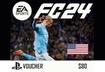 EA Sports FC 24 PlayStation Network Card $80 US