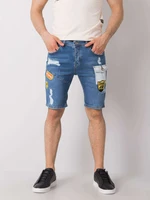 Blue Men's Denim Shorts by Justin