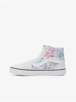 Pink-White Women Patterned Ankle Suede Sneakers VANS WM Fi - Women