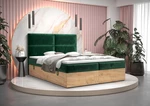 Box spring postel Evos 3, 180x200 cm,zelená