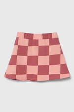Dětská bavlněná sukně United Colors of Benetton růžová barva, mini