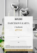 GIFT CARD Elektronický darčekový poukaz BUTLERS 40 EUR, Svadba