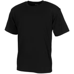 Bavlněné tričko US army MFH® s krátkým rukávem – Černá (Barva: Černá, Velikost: S)