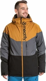 Meatfly Hoax Premium SNB & Ski Jacket Wood/Dark Grey/Black XL Chaqueta de esquí