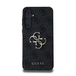 Zadní kryt Guess PU 4G Metal Logo pro Samsung Galaxy A55 5G, šedá