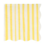 Papierowe serwetki zestaw 16 szt. Yellow Stripe – Meri Meri