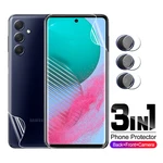 3in1 Camera Lens Protector Hydrogel Film On For Samsung Galaxy M54 5G SamsungM54 Samsun M 54 54M 6.7inch Screen Protector Films