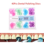 40pcs Dental Finishing and Polishing Discs gross reduction contouring Mandrel Stripes Set Dental Materials Teeth Whitening