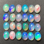 Special offer Natural Opal Bare Stone Colorful Opal Bare Stone Color Opal 5*7mm Gemstone Custom Pendant Stud Earrings