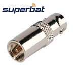 Superbat 5pcs BNC-FME Adapter BNC Female to FME Male Straight RF Coaxial Connector