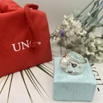 2023 European and American Simple Design Exquisite Women's Gem Ring Romantic Holiday Jewelry Gift Bag with Bag