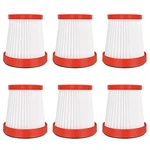 Replacement Spare Parets Hepa Filter for Xiaomi Deerma VC01 Handheld Vacuum HEPA Filter Dust Cleaner Accessories 6Pcs
