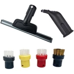 For Karcher SC2 SC3 SC4 SC5 CTK10 CTK20 Window Nozzle Scraper Round Brush Accessories For Steam Cleaner Mirrors,Clean Slit