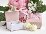 JK Box Pudrově růžová dárková krabička na soupravu šperků VG-7/A/A5/A1