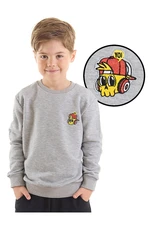 Mushi Skull Boys Gray Sweatshirt