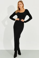 Cool & Sexy Women's Black Maxi Dress