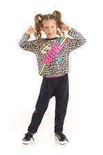 Mushi Wow Leopard Girl Child T-shirt and Pants Set