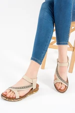 Fox Shoes Beige Women's Sandals