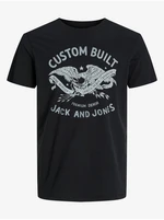 Men's Black T-Shirt Jack & Jones Fonne - Men's