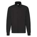 Black Men's Sweatshirt Lightweight Sweat Jacket Fruit of the Loom