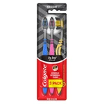 COLGATE Zubní kartáček  ZIG ZAG Charcoal Medium 3 ks