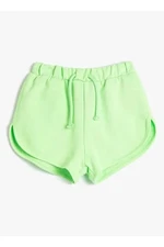Koton Tie Waist Normal Green Girls' Shorts 3skg40058ak