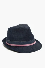 Koton Straw Fedora Hat with Ribbon Detail