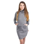 Women's Sweatshirt Dress GLANO - dark gray