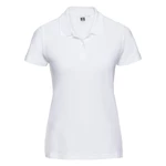 Women's white cotton polo shirt Ultimate Russell