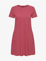 Red Ladies Striped Basic Dress ONLY May - Women