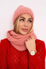 Women's set with strong ribs P100 pink