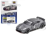 Nissan GT-R (R35) RHD (Right Hand Drive) Kamikaze R Gray "Advan Racing GT" Limited Edition to 1200 pieces Worldwide 1/64 Diecast Model Car by Era Car