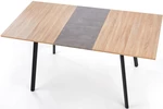 HALMAR Jídelní rozkládací stůl ALBON dub sonoma / šedá 120-160x80 cm