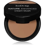 IsaDora Nature Enhanced Cream Blush kompaktná lícenkaso štetcom a zrkadielkom odtieň 40 Soft Tan 3 g