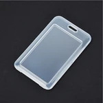 1pc Identification Badge Holder Transparent Pass Bus Work Card Cover Holder Case Business Credit Cards Bank ID Tag Card Sleeve