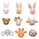 Cartoon Animal Head Accessory for DIY Baby Pacifier Chain Multifunctional Use