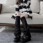 Lolita Socks Cute Flared Knitted Long Warmers Foot Cover White Arm Warmer Leg Kawai Jk Autumn Calf Gaiters Sweet Legwarmers