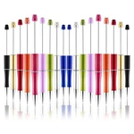 40Pcs Beaded Ballpoint Pen DIY Plastic Pen Personalized Gift School Office Writing Supplies Stationery Wedding Gift