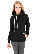 Women's raglan hoodie in black