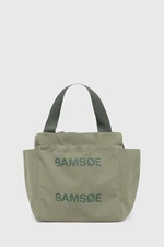 Bavlnená taška Samsoe Samsoe SALANITA zelená farba, F24100082