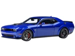 2022 Dodge Challenger R/T Scat Pack Widebody Indigo Blue 1/18 Model Car by Autoart